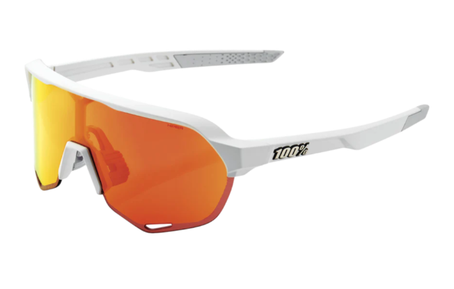 100% Glasses S2 - Soft Tact Off White - HiPER Red Multilayer Mirror Lens