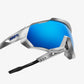 [SPEEDTRAP] Matte White - HiPER Blue Multilayer Mirror Lens