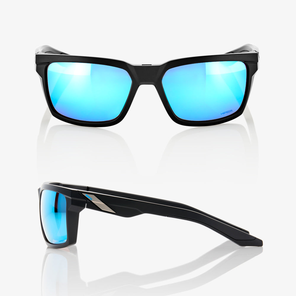 [DAZE] Matte Black - HiPER Blue Multilayer Mirror Lens