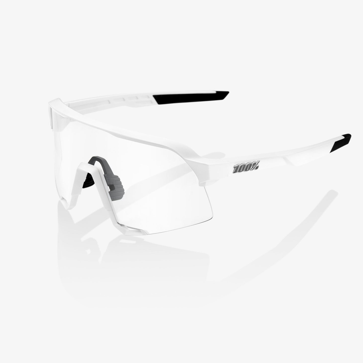 [S3] Matte White - HiPER Silver Mirror Lens